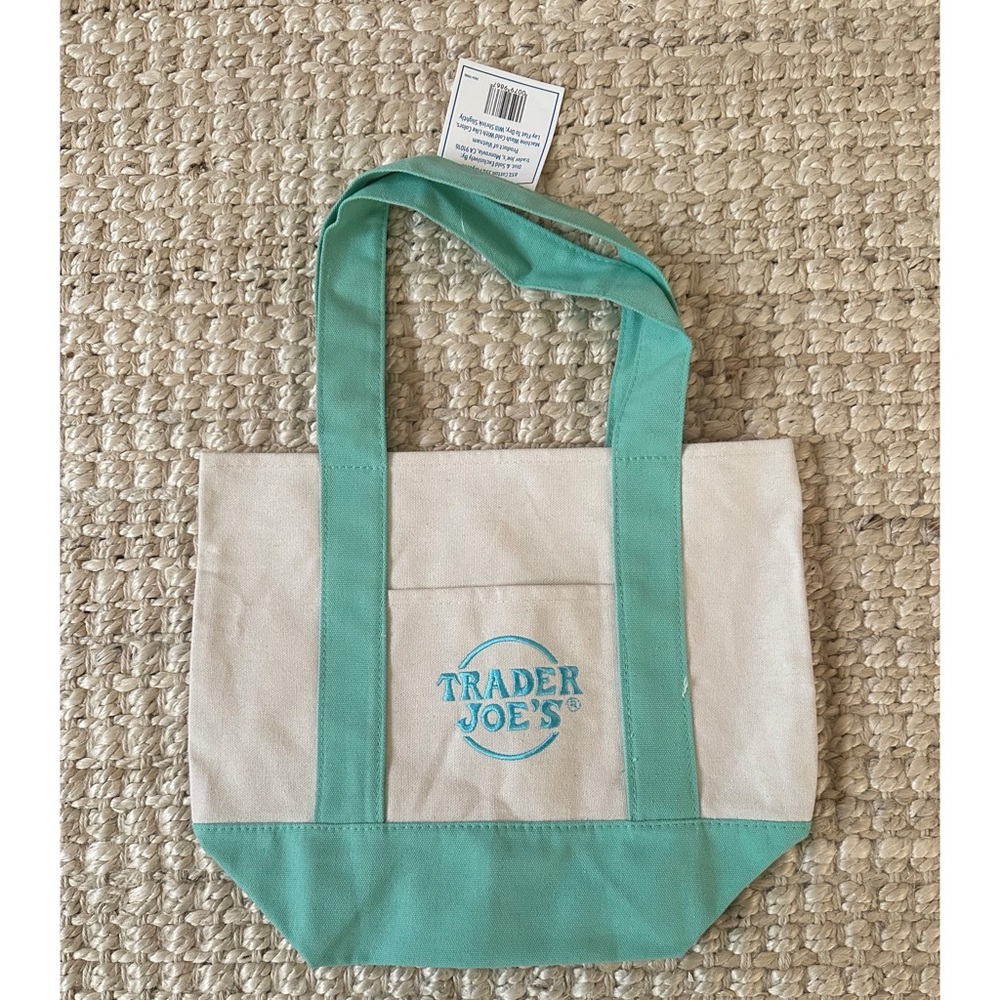 Trader Joe’s Mini Pastel Canvas Tote Bag